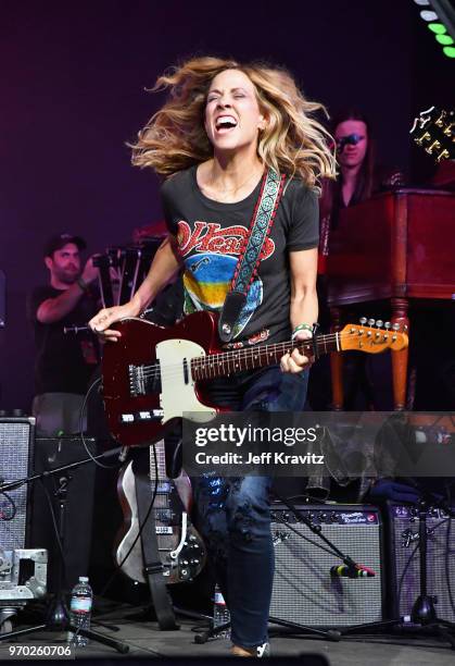 Sheryl Crow performs onstage during 'Into The Great Wide Open: A Tom Petty Superjam' at This Tent during day 2 of the 2018 Bonnaroo Arts And Music...