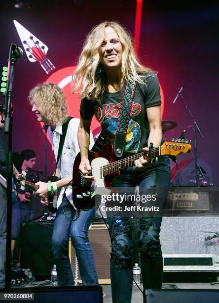 Peter Stroud and Sheryl Crow perform onstage during 'Into The Great Wide Open: A Tom Petty Superjam' at This Tent during day 2 of the 2018 Bonnaroo...