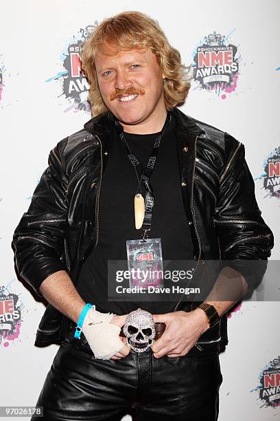 Leigh Francis arrives at the Shockwaves NME Awards 2010 held at Brixton Academy on February 24, 2010 in London, England.