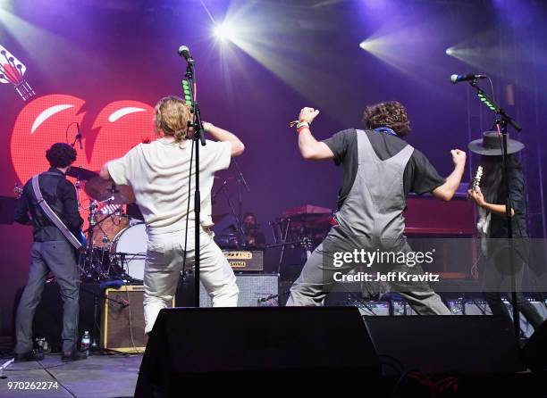 James Sunderland and Brett Hite of Frenship perform onstage during 'Into The Great Wide Open: A Tom Petty Superjam' at This Tent during day 2 of the...