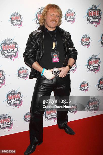 Leigh Francis arrives at the Shockwaves NME Awards 2010 held at Brixton Academy on February 24, 2010 in London, England.