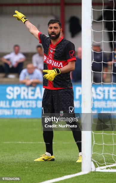 Marco Murriero of Padania during Conifa Paddy Power World Football Cup 2018 Semifinal A between Northern Cyprus v Padania at Colston Avenue Football...