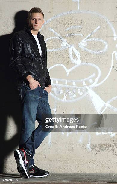 German athlete Pascal Behrenbruch poses during a portrait session on February 22, 2010 in Stuttgart, Germany.