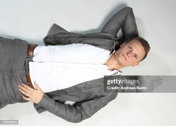 German athlete Pascal Behrenbruch poses during a portrait session on February 22, 2010 in Stuttgart, Germany.