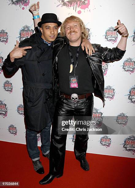 Leigh Francis arrives at the Shockwaves NME Awards 2010 at Brixton Academy on February 24, 2010 in London, England.