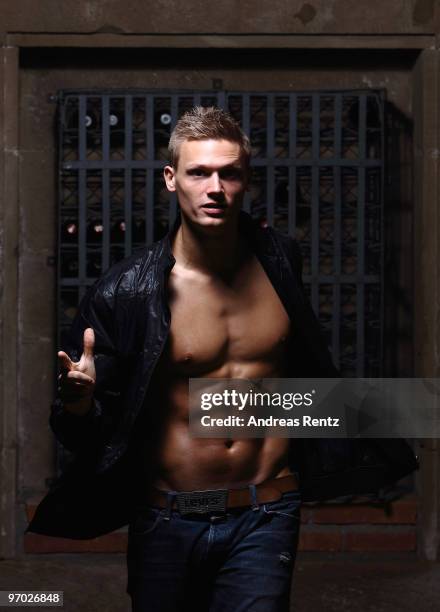 German athlete Pascal Behrenbruch poses during a portrait session on February 22, 2010 in Stuttgart, Germany.