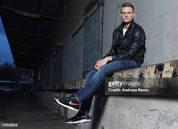 German athlete Pascal Behrenbruch poses during a portrait session on February 22, 2010 in Stuttgart, Germany.