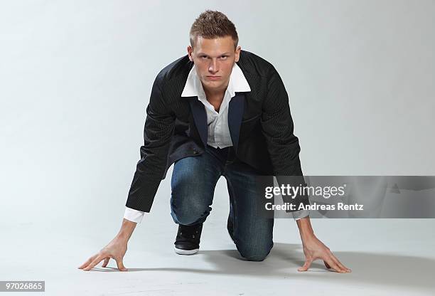 German athlete Pascal Behrenbruch poses during a portrait session on February 22, 2010 in Stuttgart, Germany.