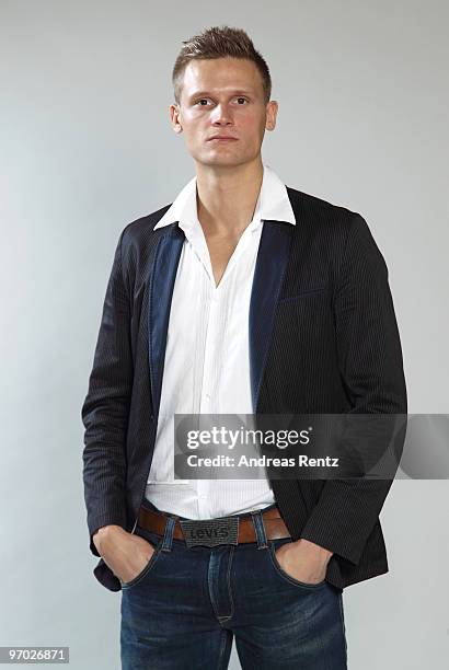 German athlete Pascal Behrenbruch poses during a portrait session on February 22, 2010 in Stuttgart, Germany.