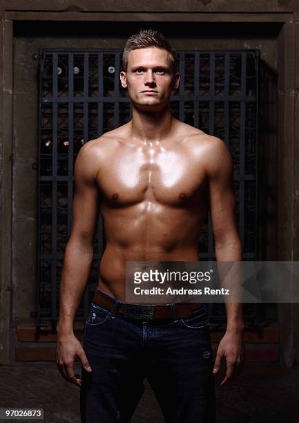 German athlete Pascal Behrenbruch poses during a portrait session on February 22, 2010 in Stuttgart, Germany.