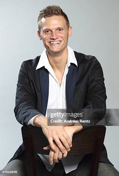 German athlete Pascal Behrenbruch poses during a portrait session on February 22, 2010 in Stuttgart, Germany.