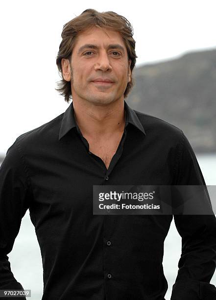 Actor Javier Bardem attends the photocall for 'Vicky, Cristina, Barcelona' at The Kursaal Palace, during the 56th San Sebastian Film Festival on...