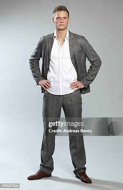 German athlete Pascal Behrenbruch poses during a portrait session on February 22, 2010 in Stuttgart, Germany.