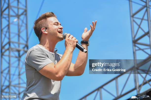 Hunter Hayes performs during the 2018 CMA Music festival at the on June 8, 2018 in