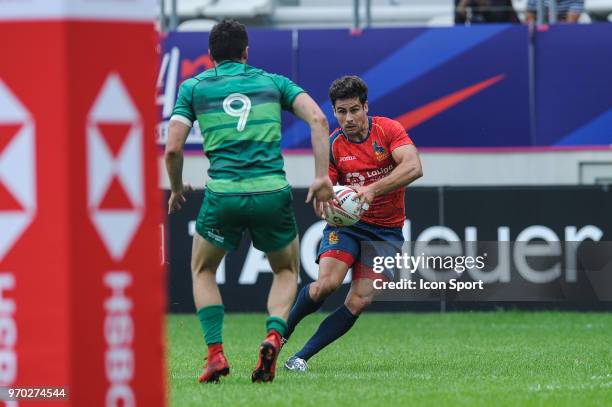 Francisco Hernandez of Spain during match between Ireland and Spain at the HSBC Paris Sevens, stage of the Rugby Sevens World Series at Stade Jean...