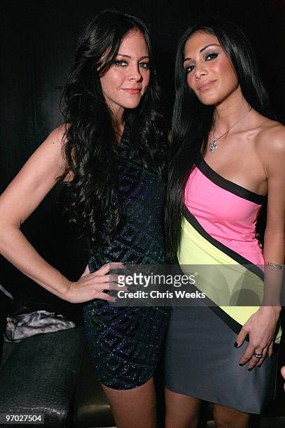 Allison Melnick and singer Nicole Scherzinger attend SVEDKA Vodka's "Adult Playground 2033" at Playhouse Hollywood on February 4, 2010 in Los...