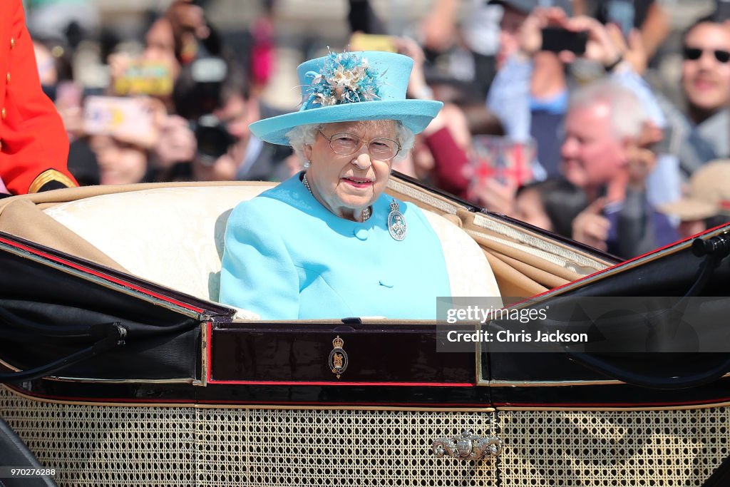 HM The Queen Attends Trooping The Colour