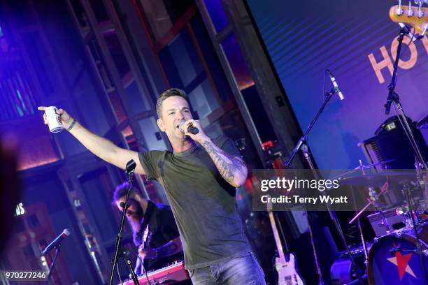 Craig Campbell performs on stage at the Spotify's Hot Country Presents Maggie Rose, Jackie Lee, Craig Campbell and moreat Ole Red During CMA Fest at...