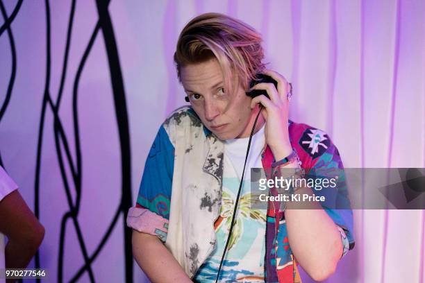 La Roux attends the launch party of "Pass on Plastic", a pop up ocean experience that opens From 8-24 June at 20 Beak Street in London, England.