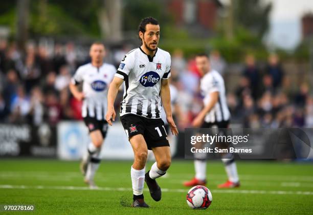 Dundalk , Ireland - 8 June 2018; Krisztián Adorján of Dundalk during the SSE Airtricity League Premier Division match between Dundalk and Limerick at...