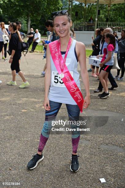 Niomi Smart attends the Lady Garden 5K & 10K run in aid of Silent No More Gynaecological Cancer Fund in Hyde Park on June 9, 2018 in London, England.