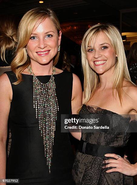 Actresses Jessica Capshaw and Reese Witherspoon attend the 13th annual Unforgettable Evening benefiting EIF held at Beverly Wilshire Four Seasons...