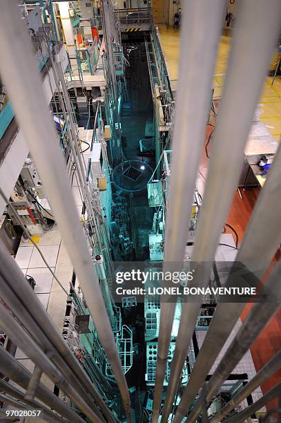 Picture of tools to manipulate radioactive material taken on February 24, 2010 at the Osiris reactor of the Atomic Energy Commission center in...