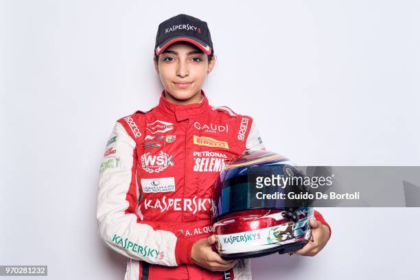 Amna Al Qubaisi, pilot of Abu-Dhabi racing team, is seen prior to the Italian Formula 4 Championship at Autodromo di Monza on May 31, 2018 in Monza,...