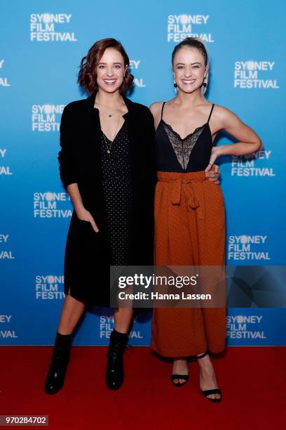 Raechelle Banno and Karina Banno attend a screening of 1% as part of the Sydney Film Festival 2018 at Event Cinemas George Street on June 9, 2018 in...