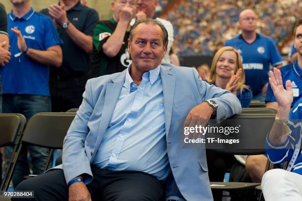 Huub Stevens during the FC Schalke 04 general assembly at Veltins Arena on June 3, 2018 in Gelsenkirchen, Germany.