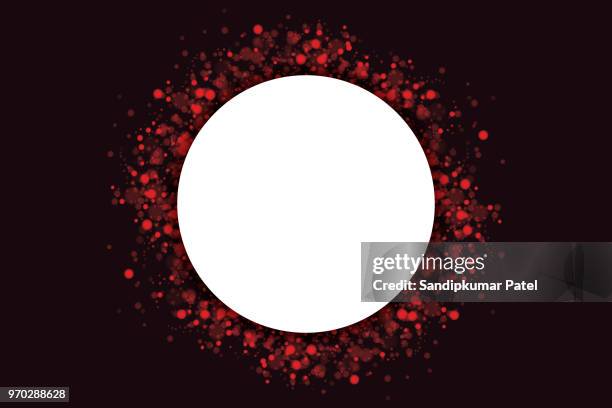 red bokeh background - circle black background stock illustrations