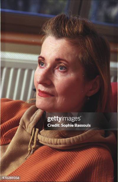 Austrian author of 'The Pianist' Elfriede Jelinek and winner of the 2004 Nobel Prize for Literature at her home in the outskirts of Vienna. During an...