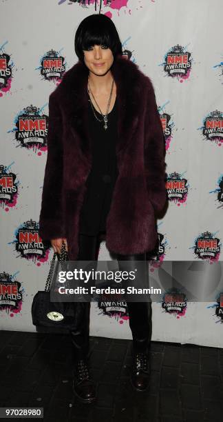 Agyness Deyn attends the Shockwaves NME Awards 2010 at Brixton Academy on February 24, 2010 in London, England.