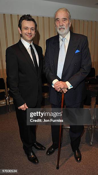 Michael Sheen and Christopher Lee attends Curiouser and Curiouser: The Genius of Alice In Wonderland, an evening celebrating Lewis Carrol's original...