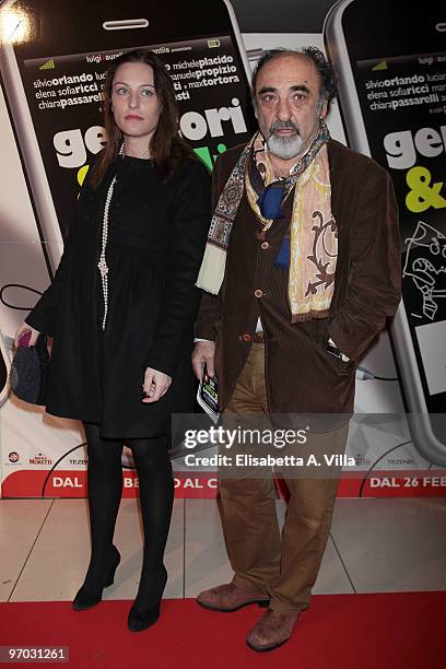 Actor Alessandro Haber attends the premiere of ''Genitori & Figli: Agitare Bene Prima Dell'Uso'' at the Adriano Cinema on February 24, 2010 in Rome,...