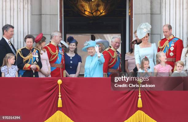 Vice Admiral Sir Tim Laurence, Princess Anne, Princess Royal, Princess Beatrice, Lady Louise Windsor, Prince Andrew, Duke of York, Queen Elizabeth...