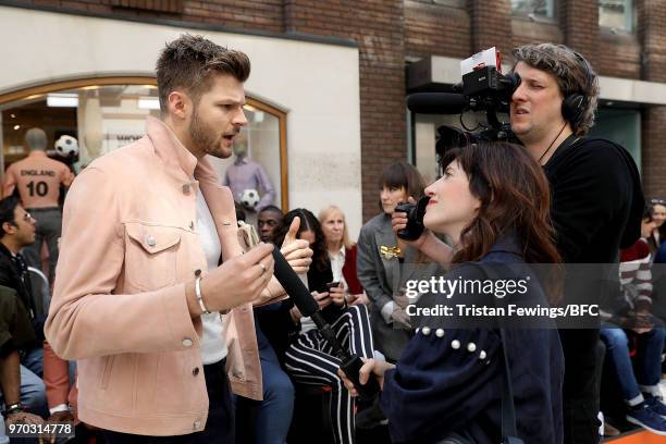 Jim Chapman attends the St James's show during London Fashion Week Men's June 2018 at Jermyn Street Catwalk Space on June 9, 2018 in London, England.