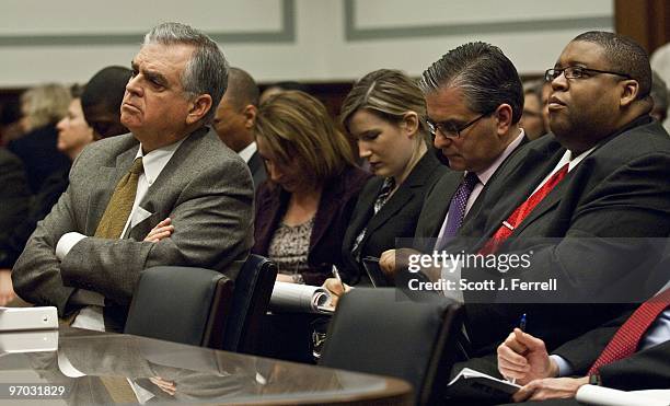 Transportation Secretary Ray LaHood testifies during the House Oversight and Government Reform hearing on safety defects that have led to the recall...