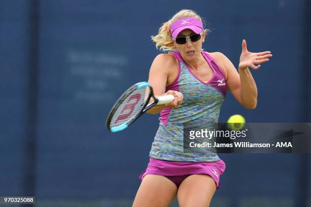 Anastasia Rodionova of Australia during Day 1 of the Nature Valley open at Nottingham Tennis Centre on June 9, 2018 in Nottingham, England.