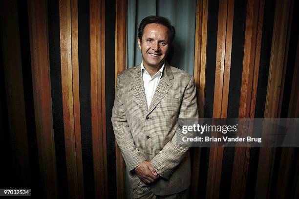 Television producer Mark Burnett is photographed for Los Angeles Times on August 5, 2009 at the Raleigh Studios Chaplin Theater in Los Angeles,...