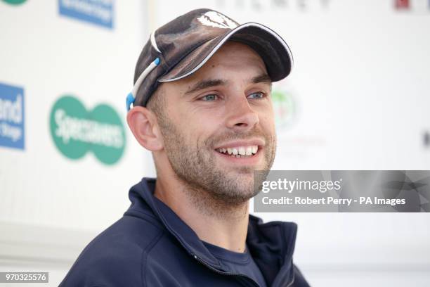 Scotland captain Kyle Coetzer during a press conference at The Grange, Edinburgh.