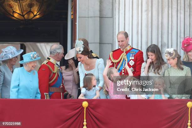 Camilla, Duchess Of Cornwall, Queen Elizabeth II, Meghan, Duchess of Sussex, Prince Charles, Prince of Wales, Catherine, Duchess of Cambridge, Prince...
