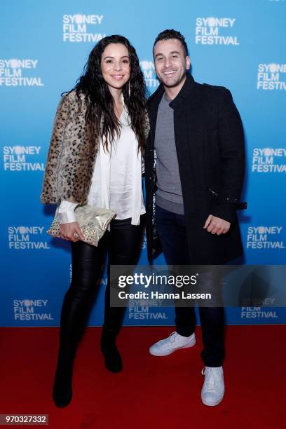 Kat Hoyos and Rhys Jack arrive ahead of a screening of The Second as part of the Sydney Film Festival 2018 at Event Cinemas George Street on June 9,...