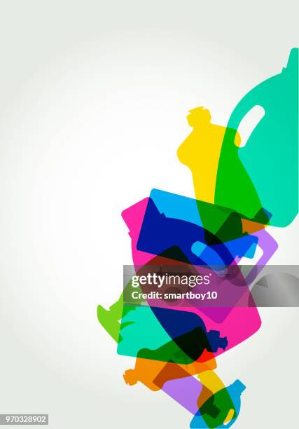 cleaning products - plastic ocean stock illustrations