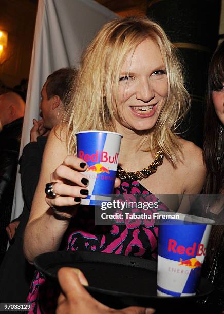 Jo Whiley attends The Red Bull Lounge At the Shockwaves NME Awards 2010 at Brixton Academy on February 24, 2010 in London, England.