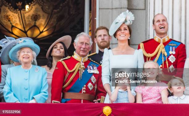 Queen Elizabeth II, Meghan, Duchess of Sussex, Prince Charles, Prince of Wales, Prince Harry, Duke of Sussex, Catherine, Duchess of Cambridge,...