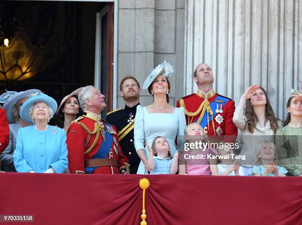 Queen Elizabeth II, Prince Charles, Prince of Wales, Meghan, Duchess of Sussex, Prince Harry, Duke of Sussex, Catherine, Duchess of Cambridge, Prince...