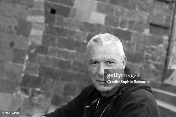 Andrzej Stasiuk écrivain polonais né en 1960, participe au Festival Etonnants Voyageurs à Saint-Malo, France, 19 Mai 2018