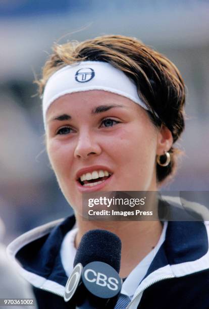 Martina Hingis at the US Open circa 1998 in New York City.