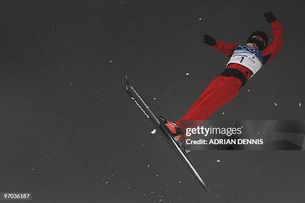 China's Li Nina competes in the Freestyle Skiing women's aerial finals at Cypress Mountain, north of Vancouver during the Vancouver Winter Olympics...